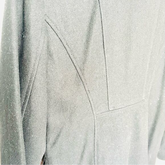 MK MICHAEL KORS Black Wool Button Front Zipper Pockets Classic Jacket Pea Coat M - Picture 14 of 16